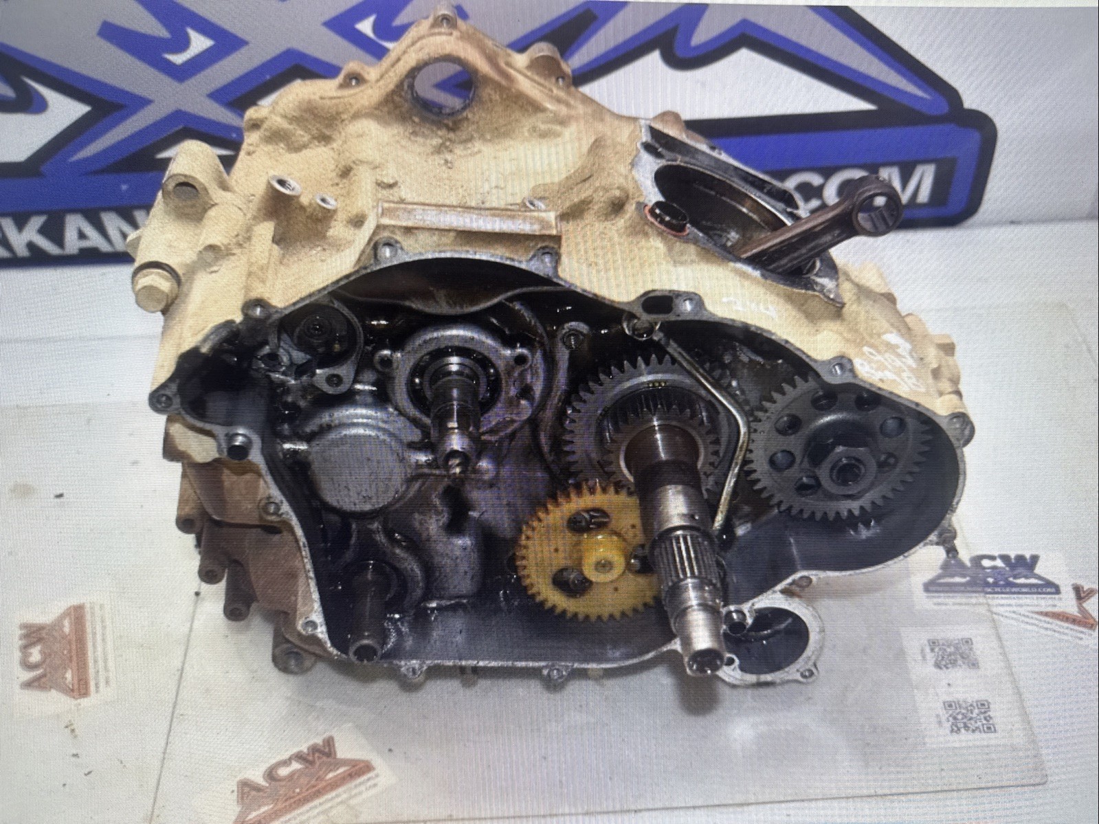 S1-4 Lower Engine Motor Crank Case 99 Yamaha Big Bear YFM 350 1999 ATV 2x4 Quad