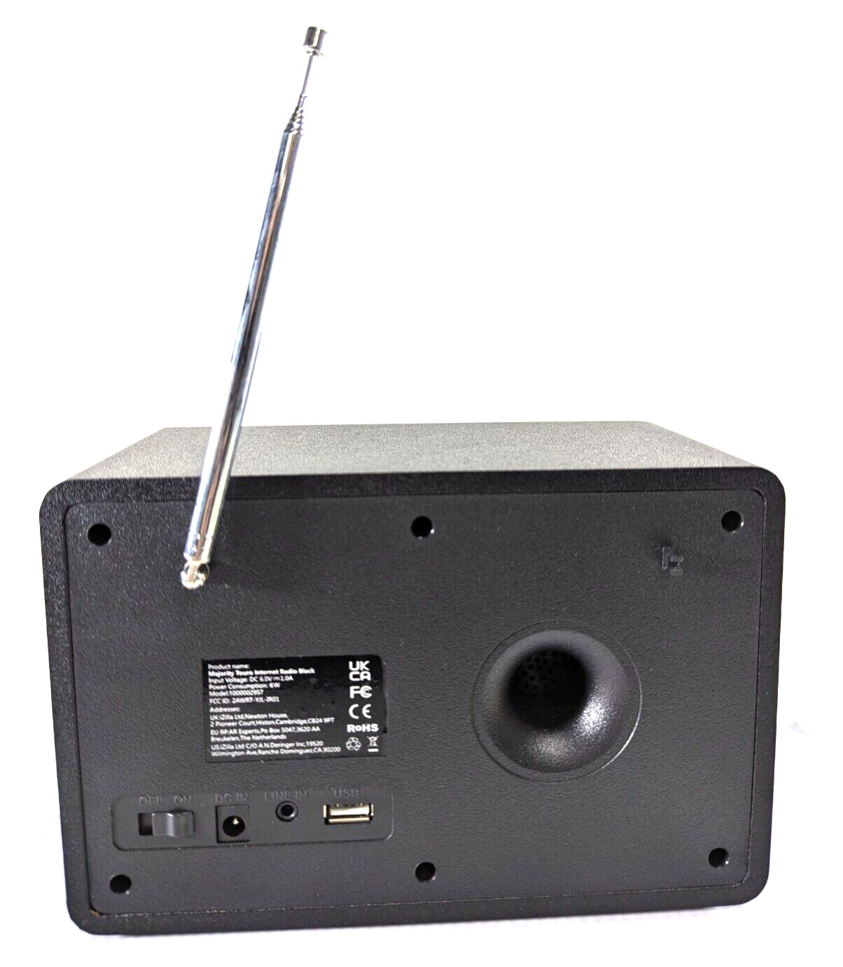 Majority Touro Internet Radio with WiFi and FM DSP Speaker Black