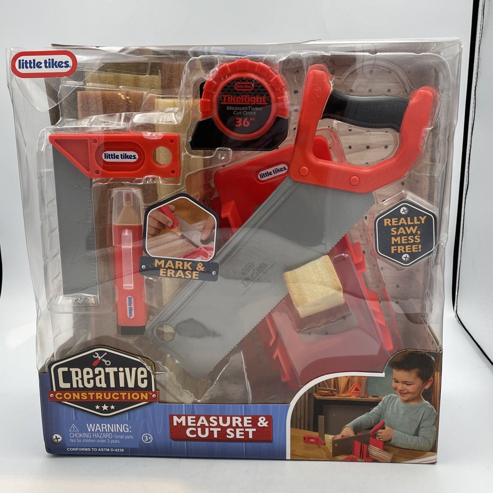 little tikes Creative Construction Measure & Cut Set - Damaged Box
