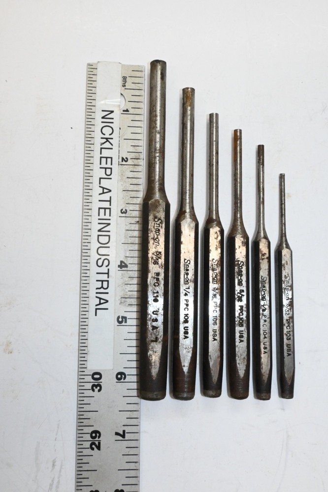 Snap On C-64B PPC103 thru PPC110 5 Piece Punch set