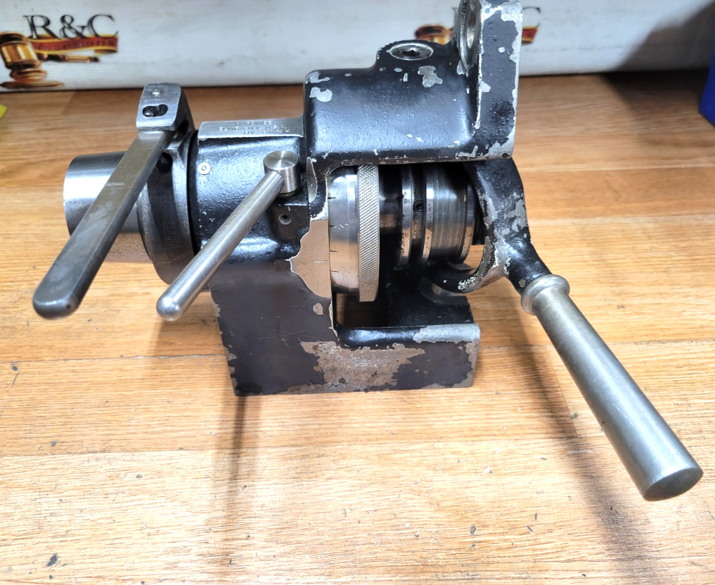 HARDINGE 5C HORIZONTAL / VERTICAL COLLET INDEXER  HV-4N W/HARDINGE TAPER LOCK