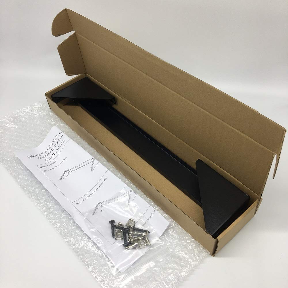 2U Steel Vertical Rack and Wall Mountable Server Rack Mount Bracket for 19inc...
