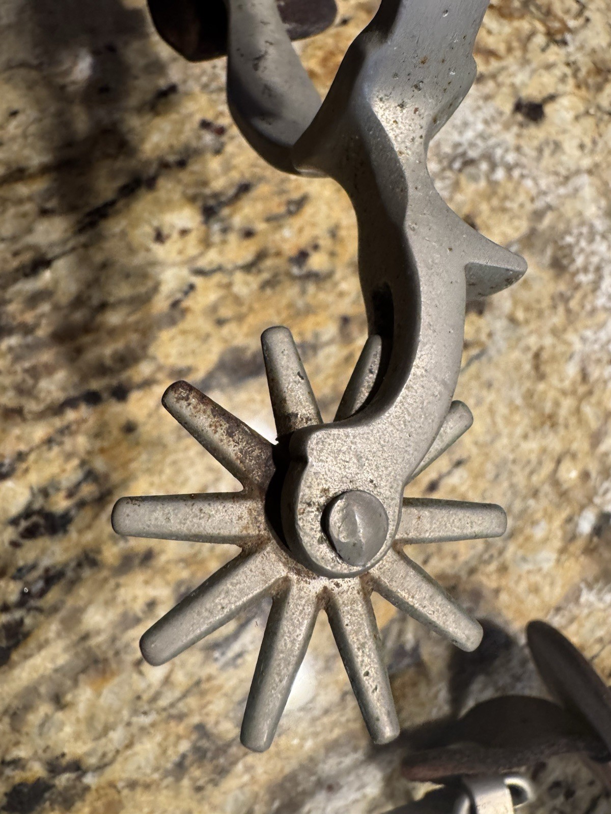 Vintage Western Cowboy Cowgirl Spurs Leather Strap As Found