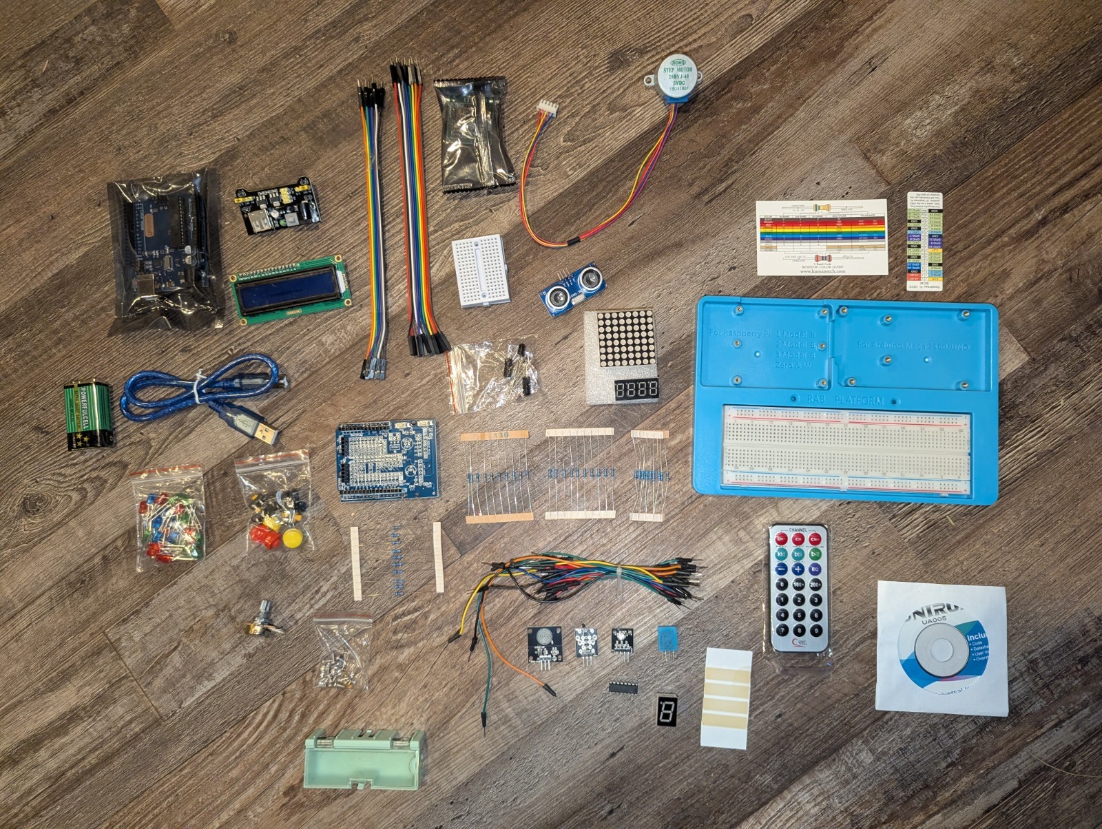 Arduino UNIROI Ultimate Starter Kit for UNO R3 LCD1602 Sensors Complete