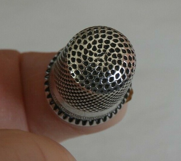 Antique Ketcham & McDougall MKD Sterling Silver Thimble #182