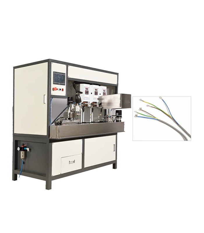 Automatic Cable Cutting, Stripping and Stapling Machine