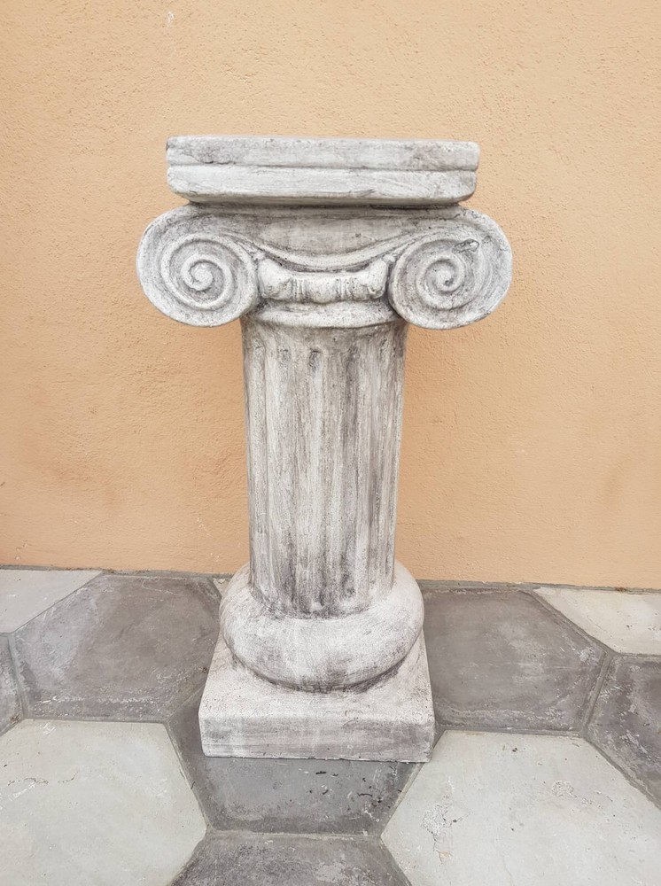 COLUMN - STONE POWDER COFFEE TABLE BASE, NO MARBLE, NO TERRACOTTA