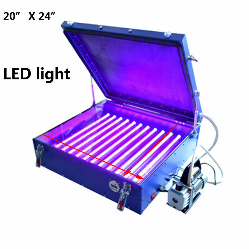Tabletop Vacuum LED Exposure Unit 20"*24" UV Exposure Unit w/Timer