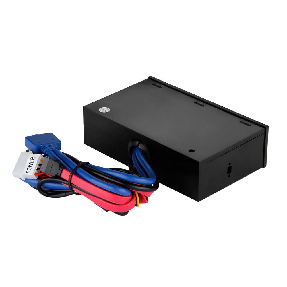5.25" Media Dashboard Card Mult-Reader USB 2.0 USB 3.0 20 pin e-SATA Front Panel