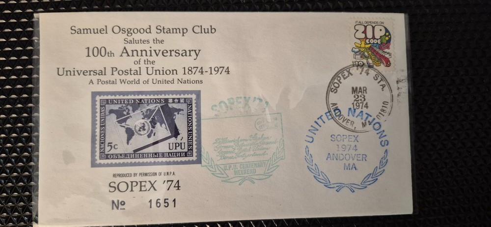 1974 Milestones/Event Covers