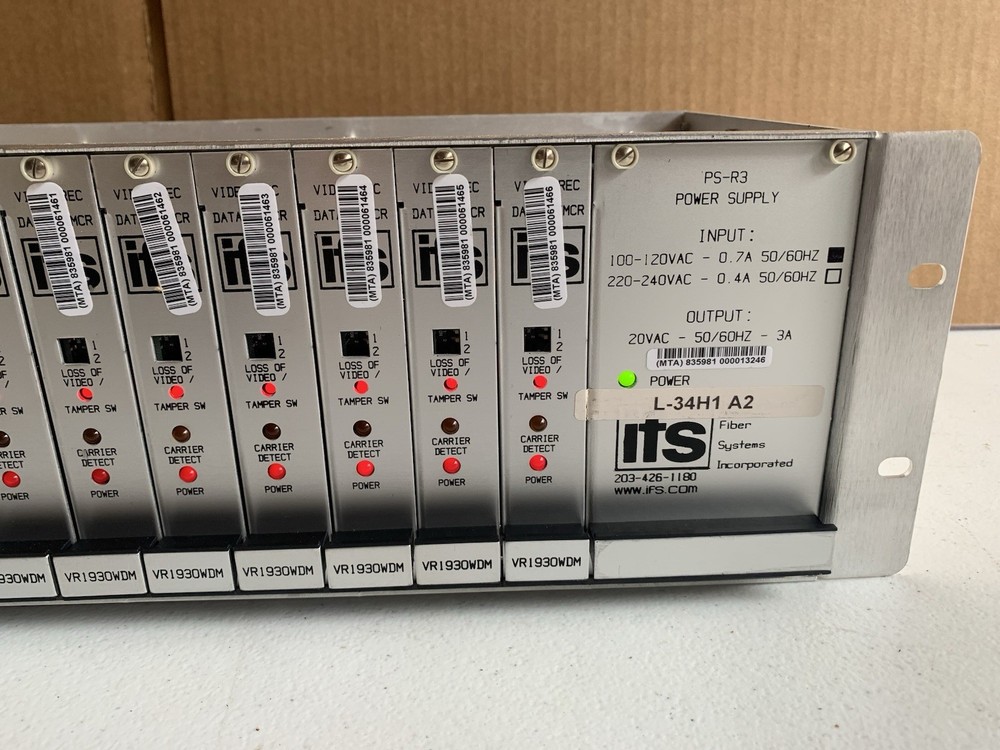 Video Data Receiver XTMCR Complete IFS Rack Power Supply 14 Modules VR1930WDM