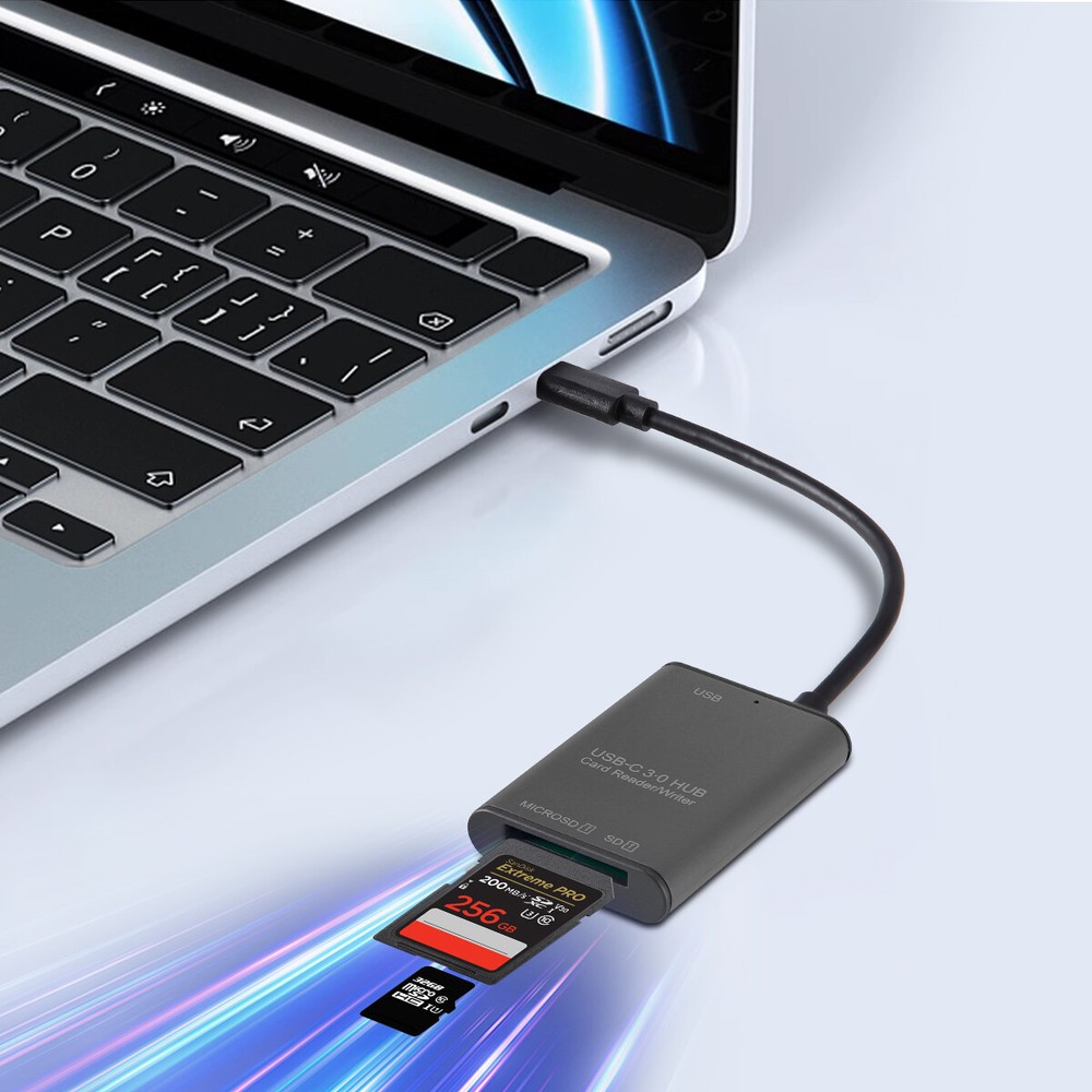 USB C to SD Card Reader Writer Adapter USB 3.0 Micro SD Memory Card Adapter Lot