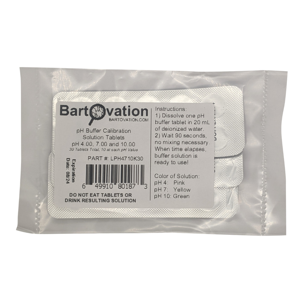pH Buffer Calibration Solution Tablets for pH Meter Calibration, Select pH Value