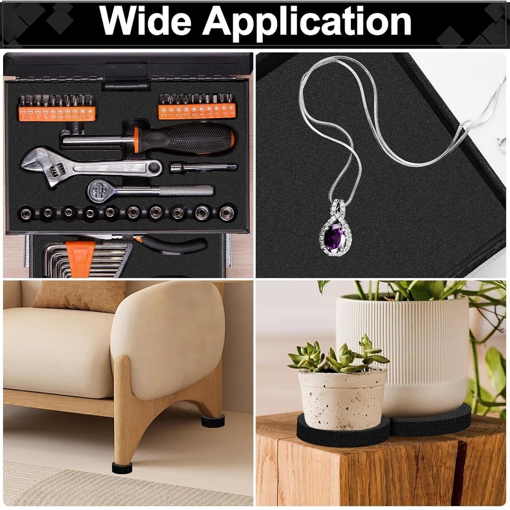 Foam Sheets Tool Box Case Foam Inserts Mat Toolbox Game Box Craft Camera Storage