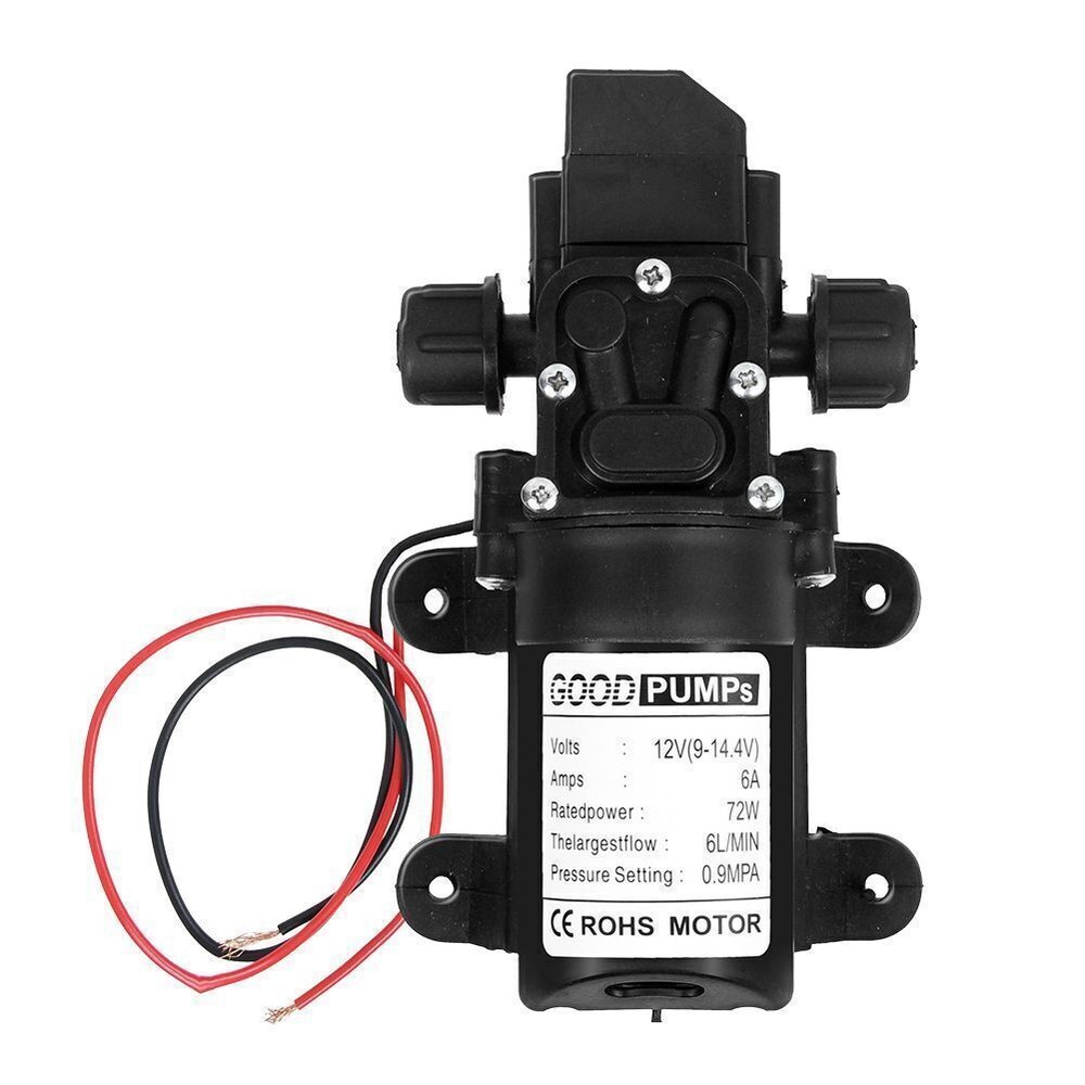 12V Water Pump 130PSI Self Priming Pump Diaphragm High Pressure Automatic Switch
