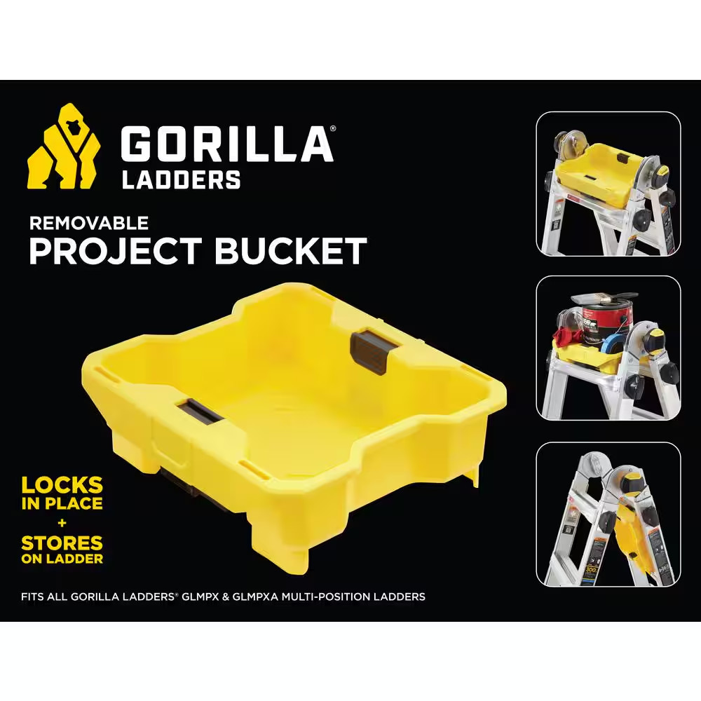 Removable Project Bucket for Gorilla Ladders
