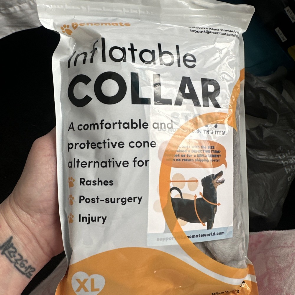 inflatable dog bone collar