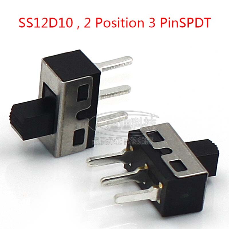 2 Position ON-OFF SPDT 3 Pin PCB Panel Model Mini Vertical Slide Switch 2A 125V