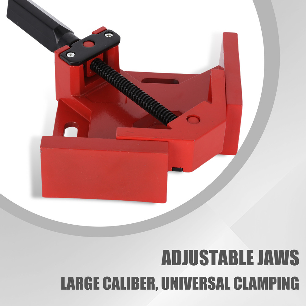 Heavy Iron Single Handle 90 Degree Corner Clamp Woodworking Right Angle Tool