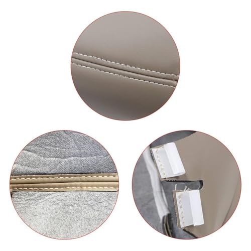 Front Driver Side Bottom Replacement Leather Seat Cover Medium Neutral Tan