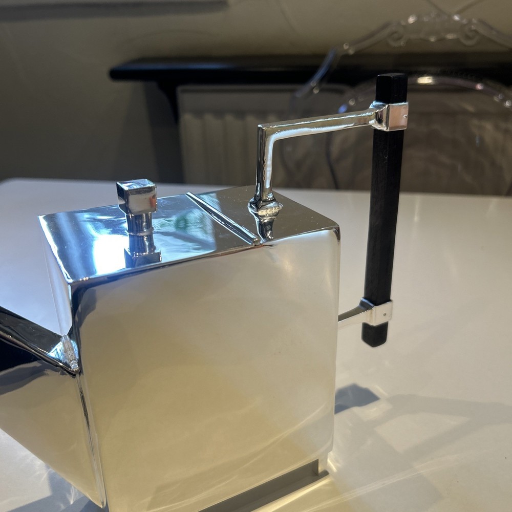 Silver Plated Art Deco Christopher Dresser Style Rectangular unusual Shape Rare