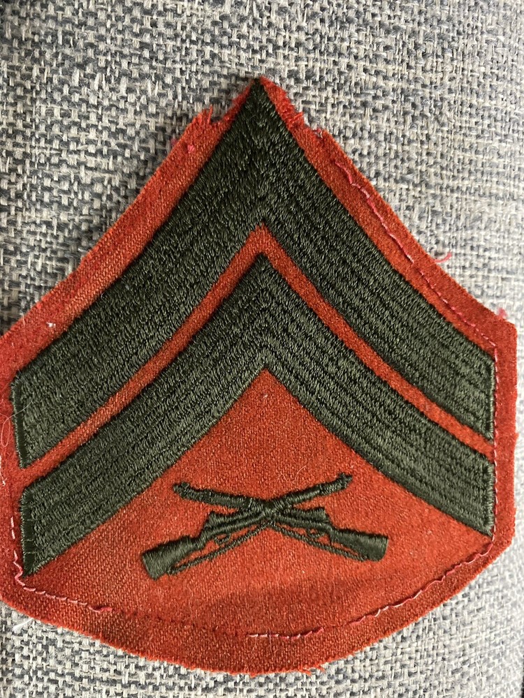 US MARINE CORPS WOOL EMBROIDERED-OFF UNIFORM CORPORAL STRIPES