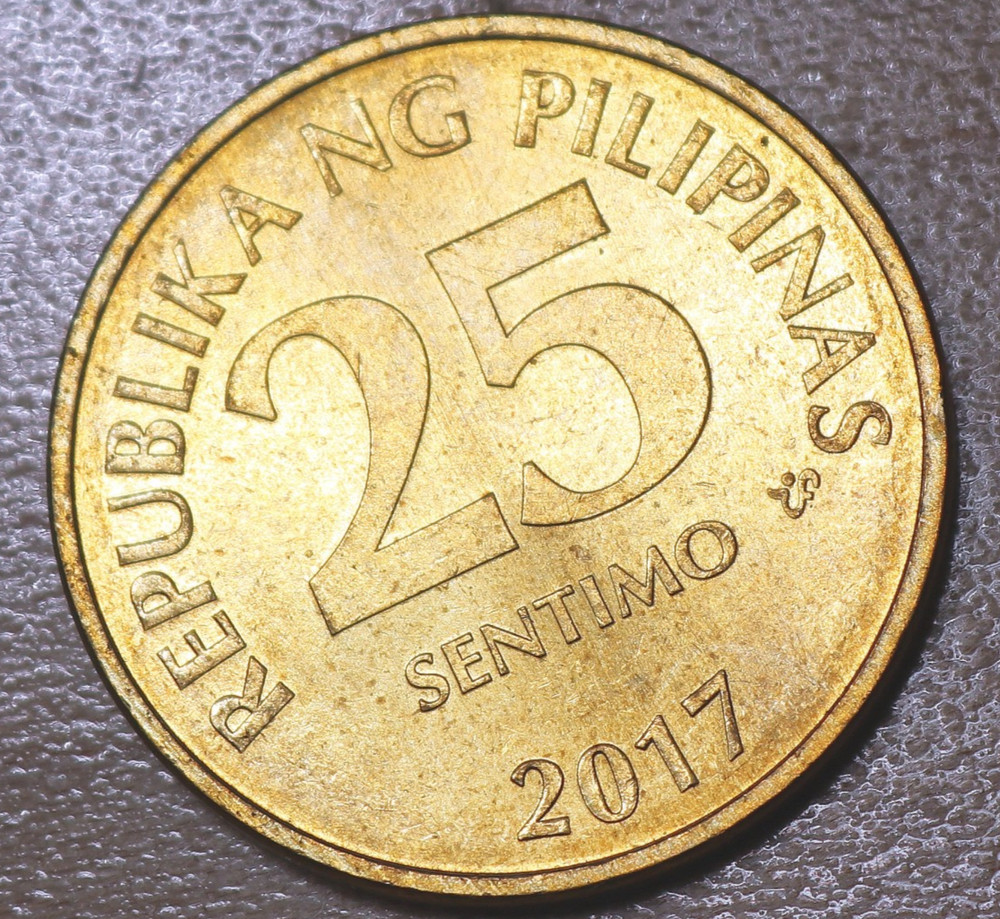 2017 Philippines 25 Sentimos Unc.