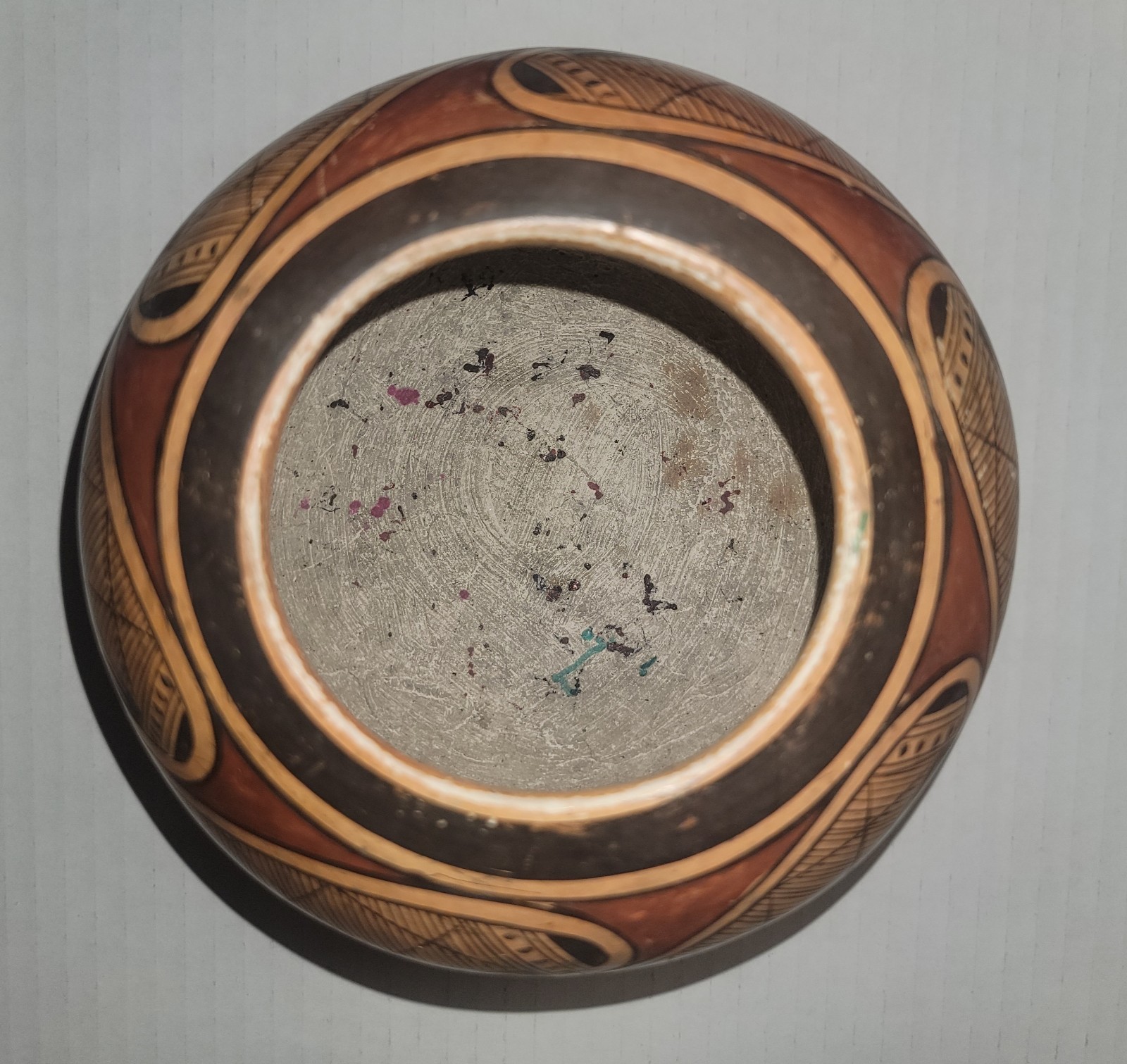 Hopi Pottery Bowl- Early 20th Century- Signed As Nampeyo- With Original Tag