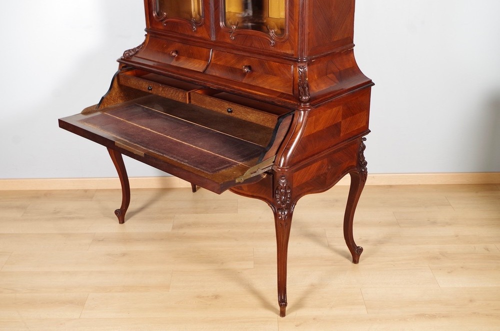 Louis XV Style Bookcase Desk