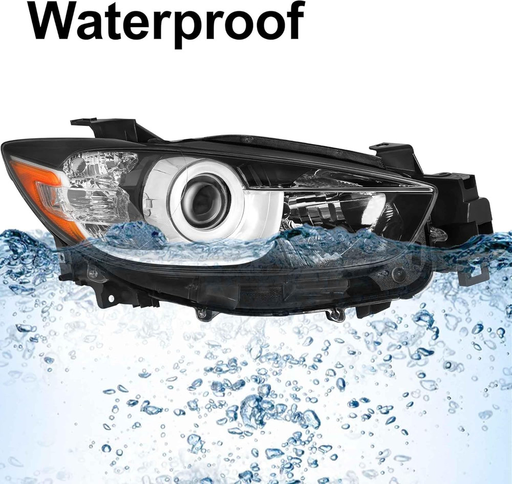 Headlight Assembly Halogen Type Compatible with 2013-2016 Mazda CX-5 2013 2014 2
