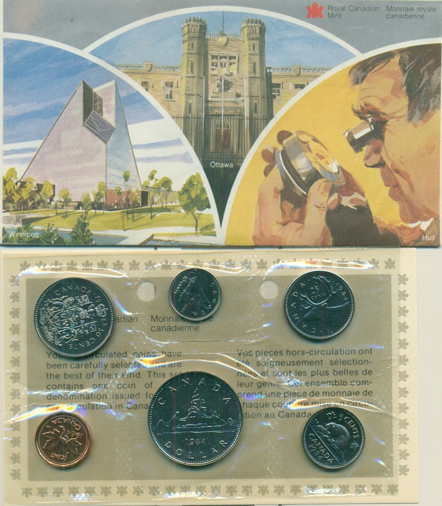 1984 CANADA PROOFLIKE MINT SET, GREAT PRICE!