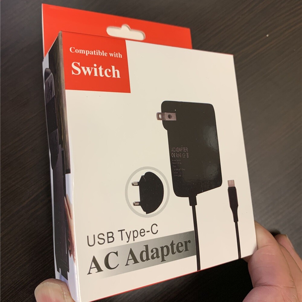 AC Adapter Power Supply for Nintendo Switch Wall & Travel Charger Plug Cord US