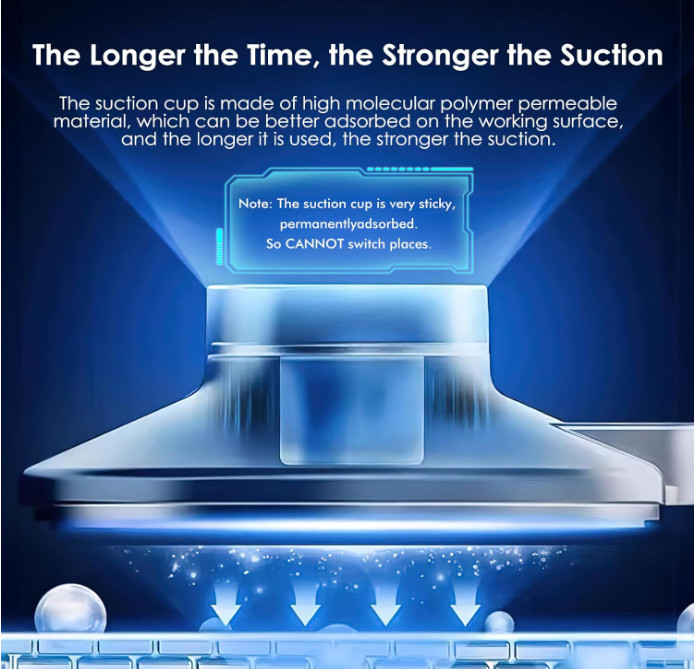 2 Pack Suction Cup Adhesive Shelves, NO-drilling Heavy Duty Storage Racks