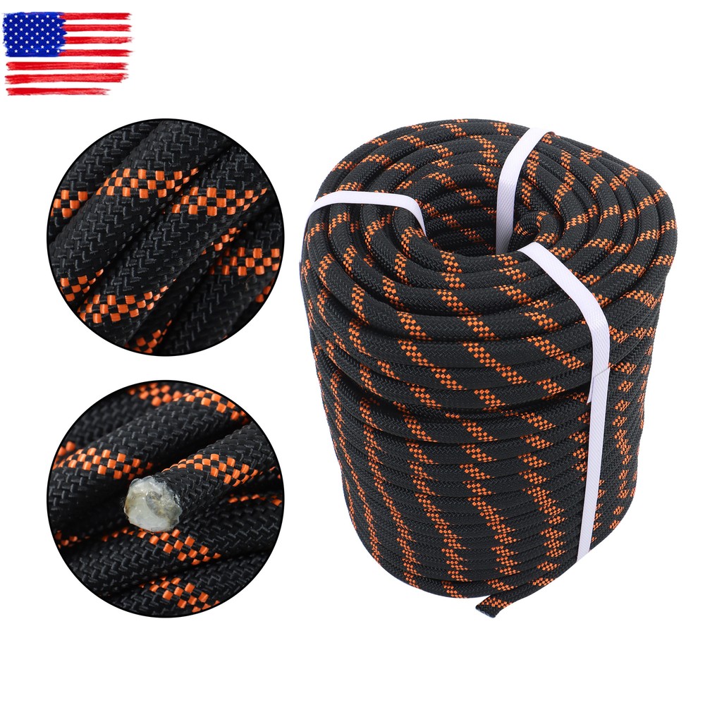 Double Braided Polyester Rope Strong Arborist Tree Rigging Rope 1/2" X 200'