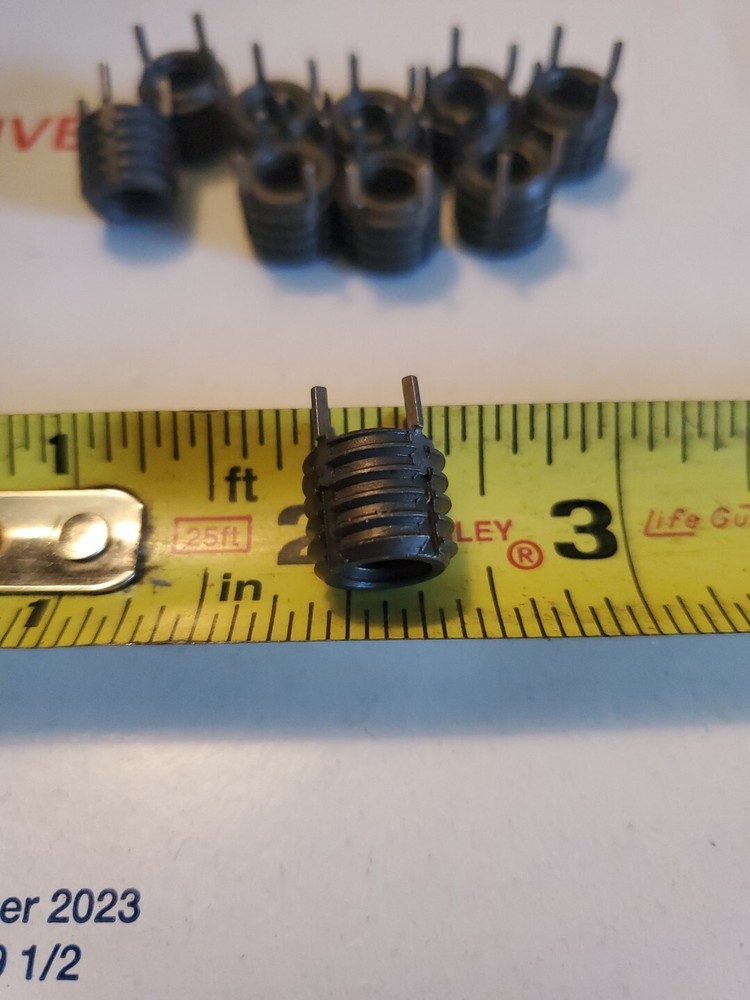 (10) Thread Locking Inserts 5/16-18 Internal Thread, 1/2-13 External Thread, S3