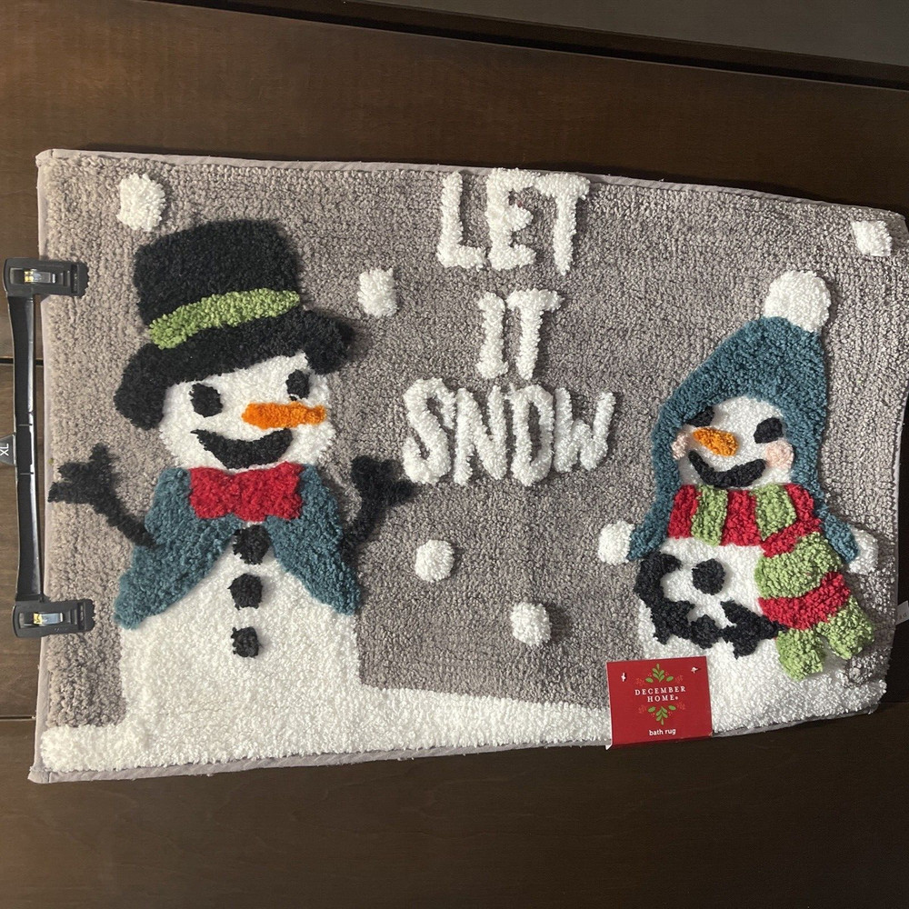 Let It Snow Bath Rug