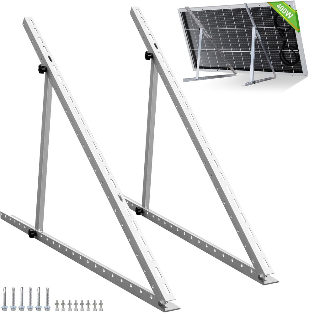 Upgraded 45In Solar Panel Mount Brackets, with Foldable Tilt Legs, Suitable for