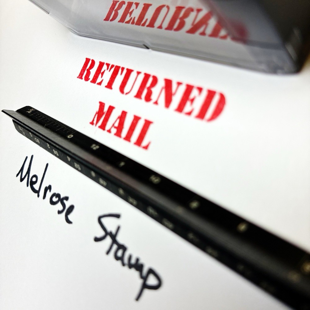 Returned Mail Rubber Stamp Red Ink Self Inking Ideal 4913