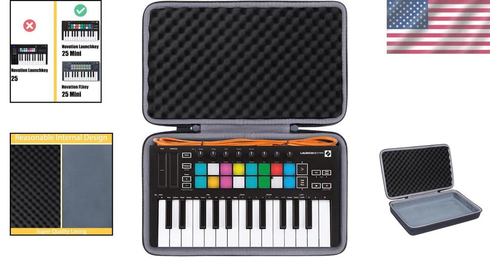 Water-Resistant Case for Novation 25-Key Controller