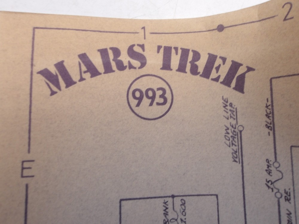Sonic: Mars Trek  - Schematic - NOS