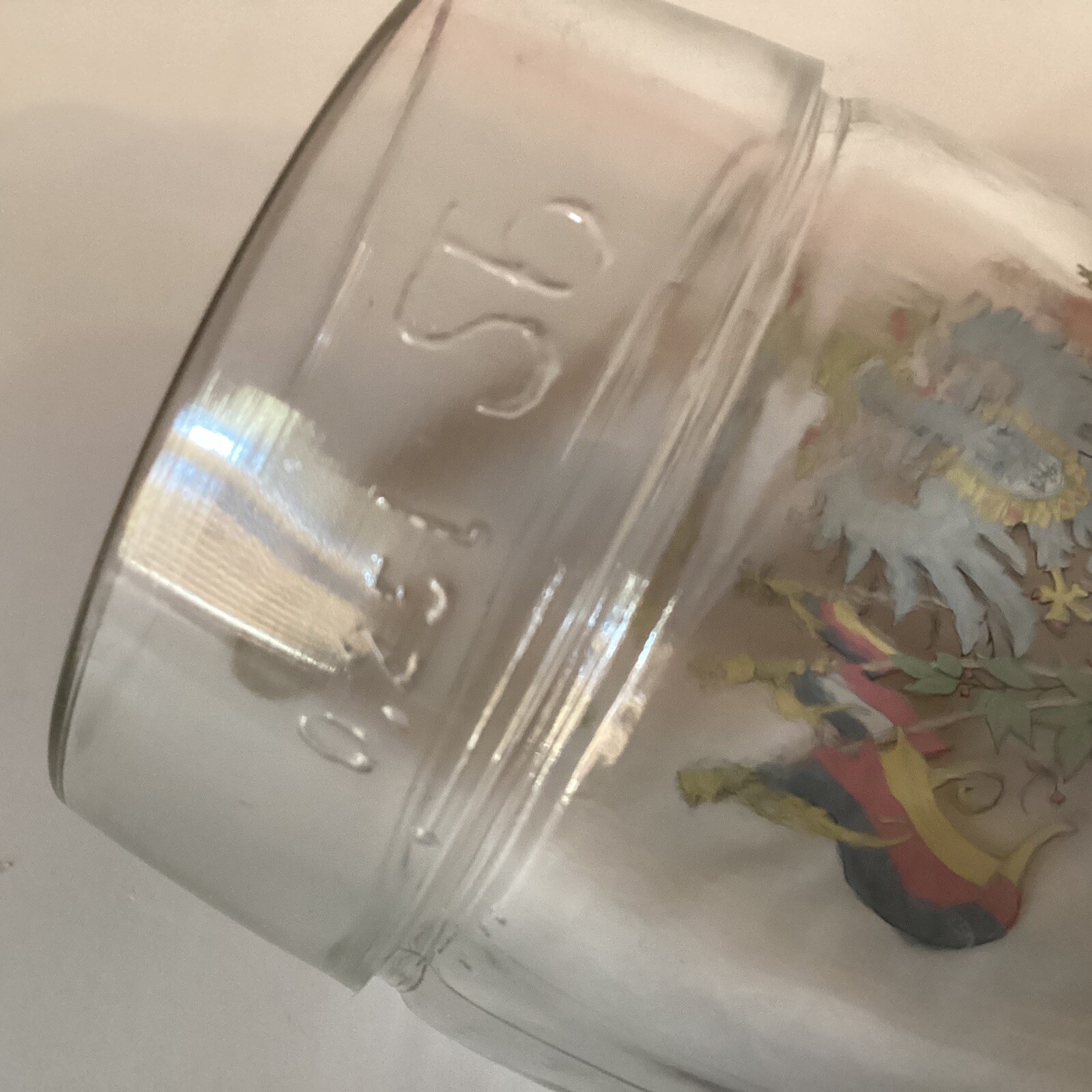 Germany Deutschland Glass Boot Mug Stein Bockling Glass