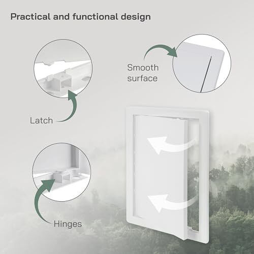 8x12 Access Panel - Easy Access Doors - ABS Plastic - Access Panel for Drywal...