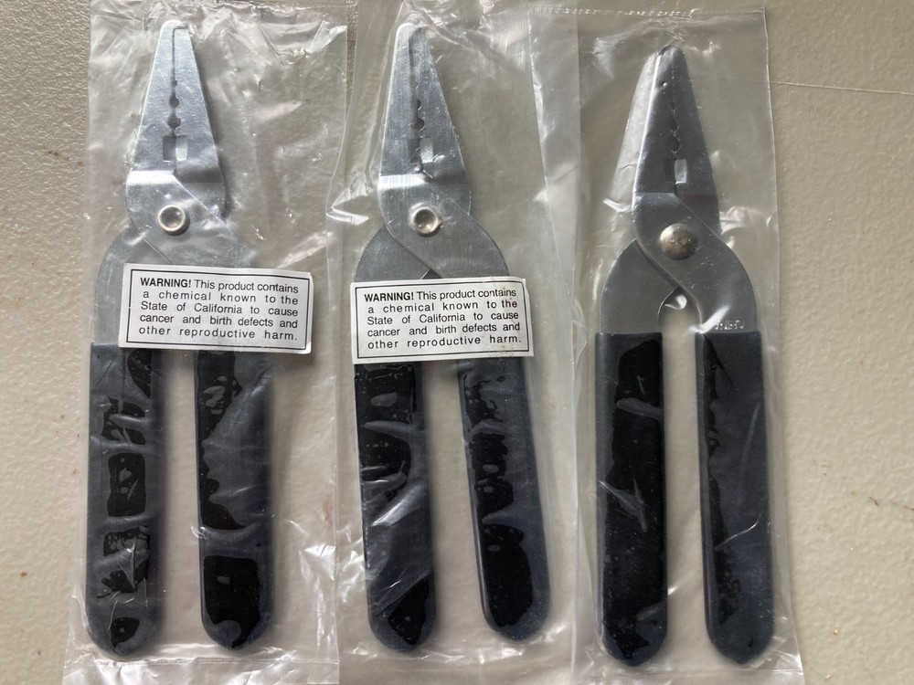 3 pairs Eagle Claw 6" Multi Function Split Ring Pliers FREE FAST SHIPPING