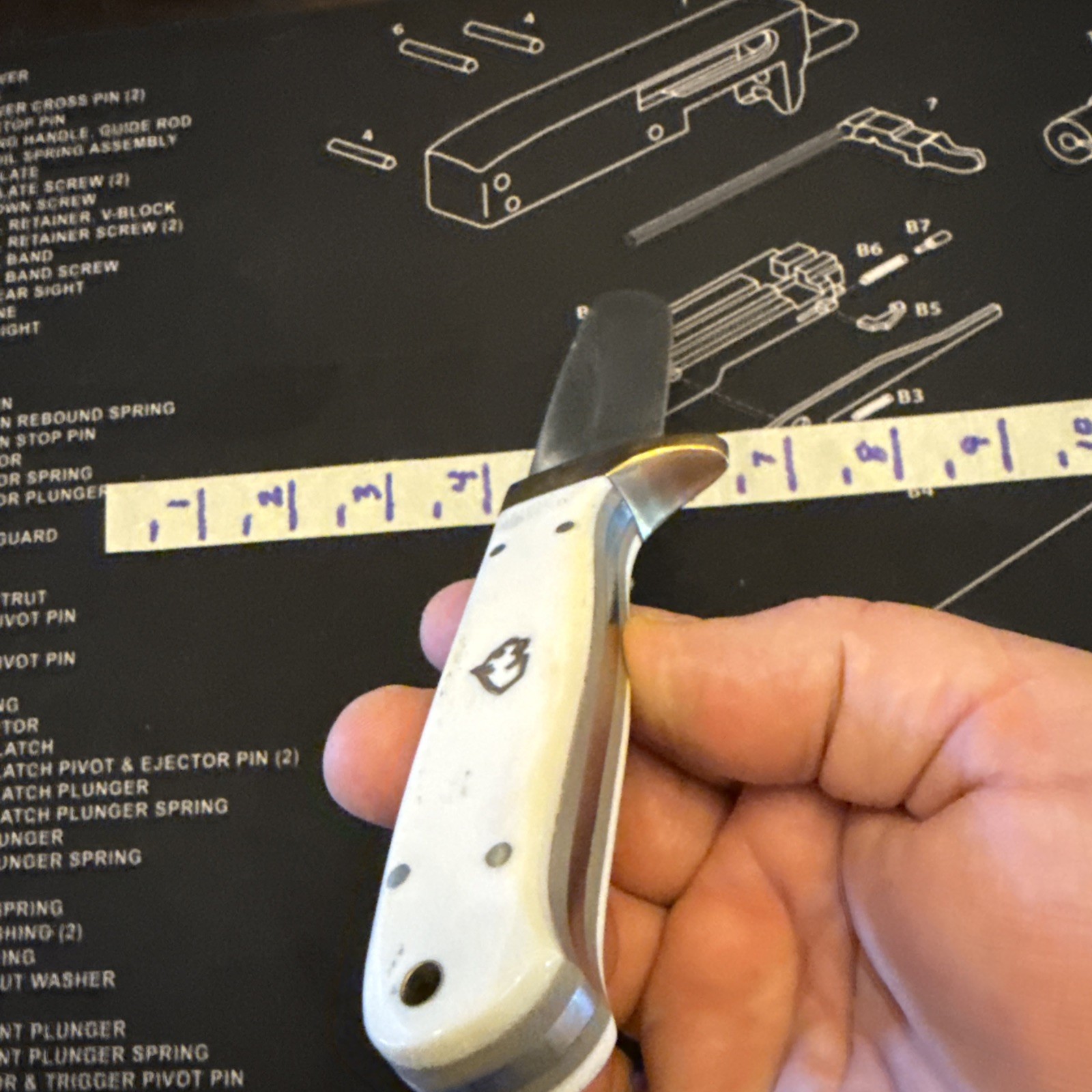 Puma SGB Elk Hunter, Smooth White Bone, German Steel, Hunting Knife, 68116050T