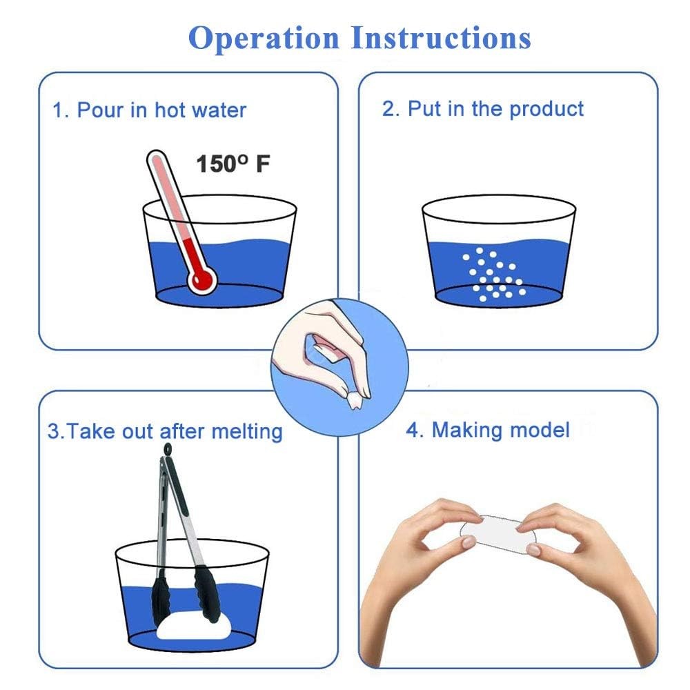 Tooth Filling Thermal Beads Do it Yourself Moldable False Teeth for Temporary...