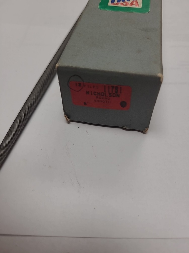 11781 NICHOLSON 6" Round Smooth Single Cut American Pattern File