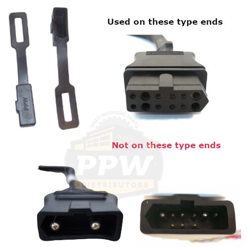 Western Fisher Snow Plow Wire Harness (2) Plug Covers 61548 8291K