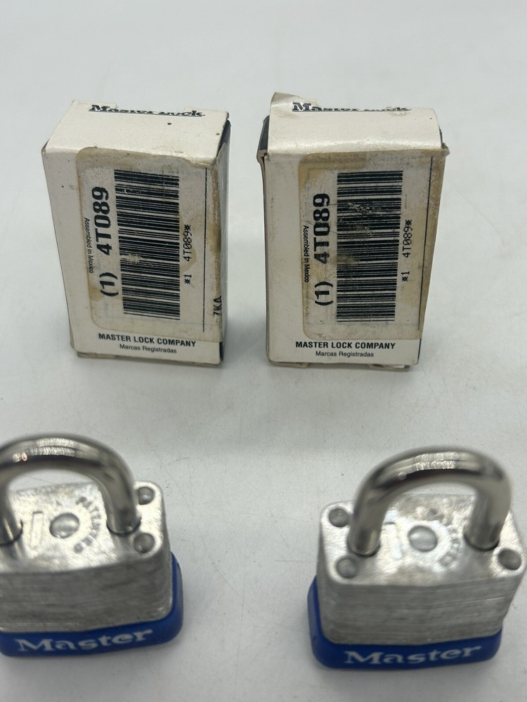 MASTER LOCK 7 Keyed Padlock, 1/2 in,Rectangle,Silver 4T089