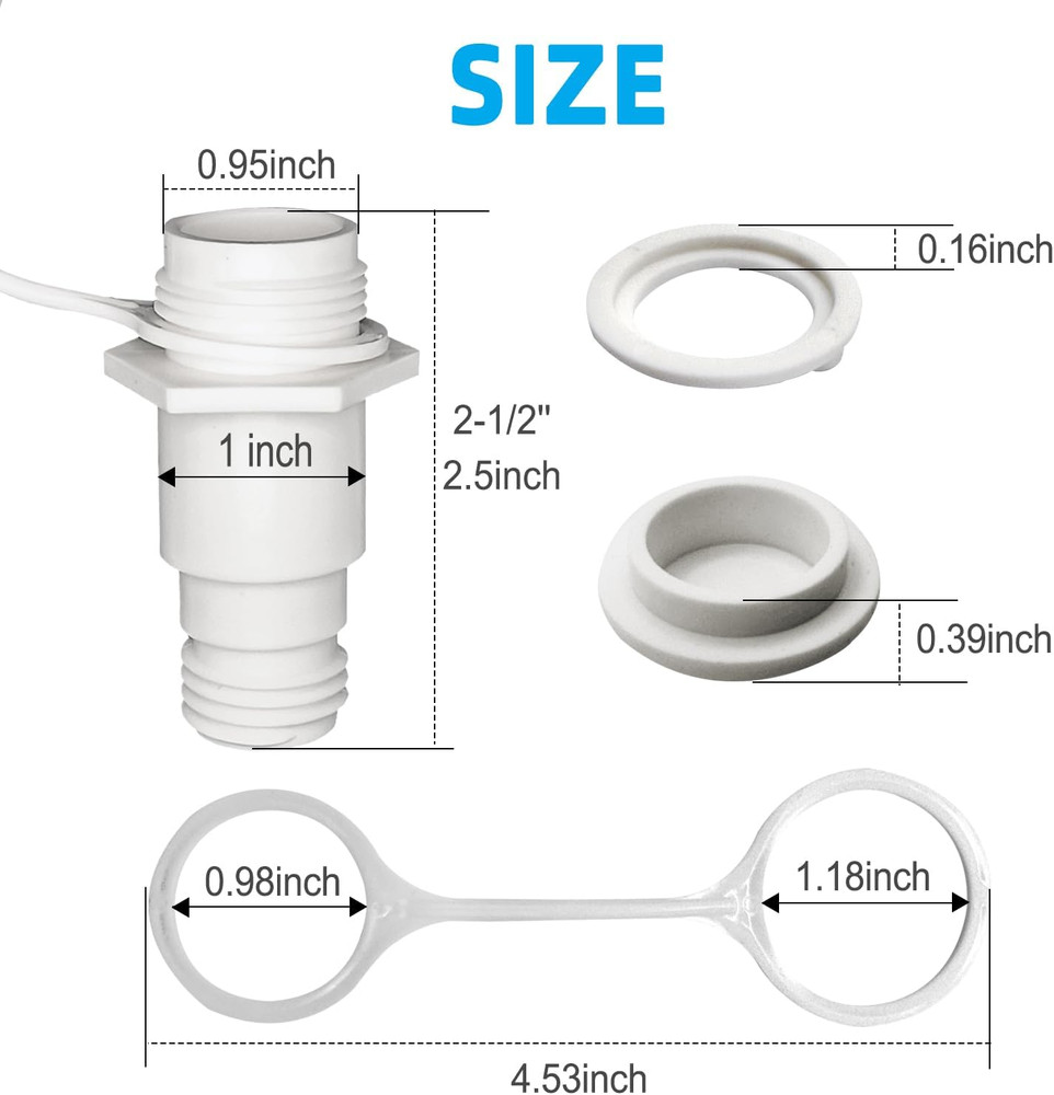 Threaded Drain Plug Replacement for Igloo Cooler, with Igloo 50-165 Qt Cooler...