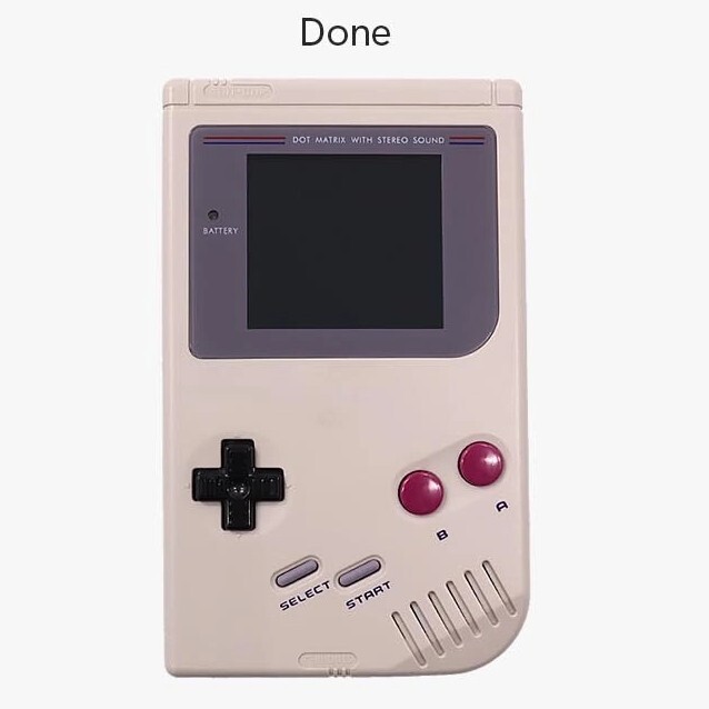 Game Boy DMG Laminated IPS Kit w/ Shell & USB-C LiPo Battery Gameboy *NO SOLDER*